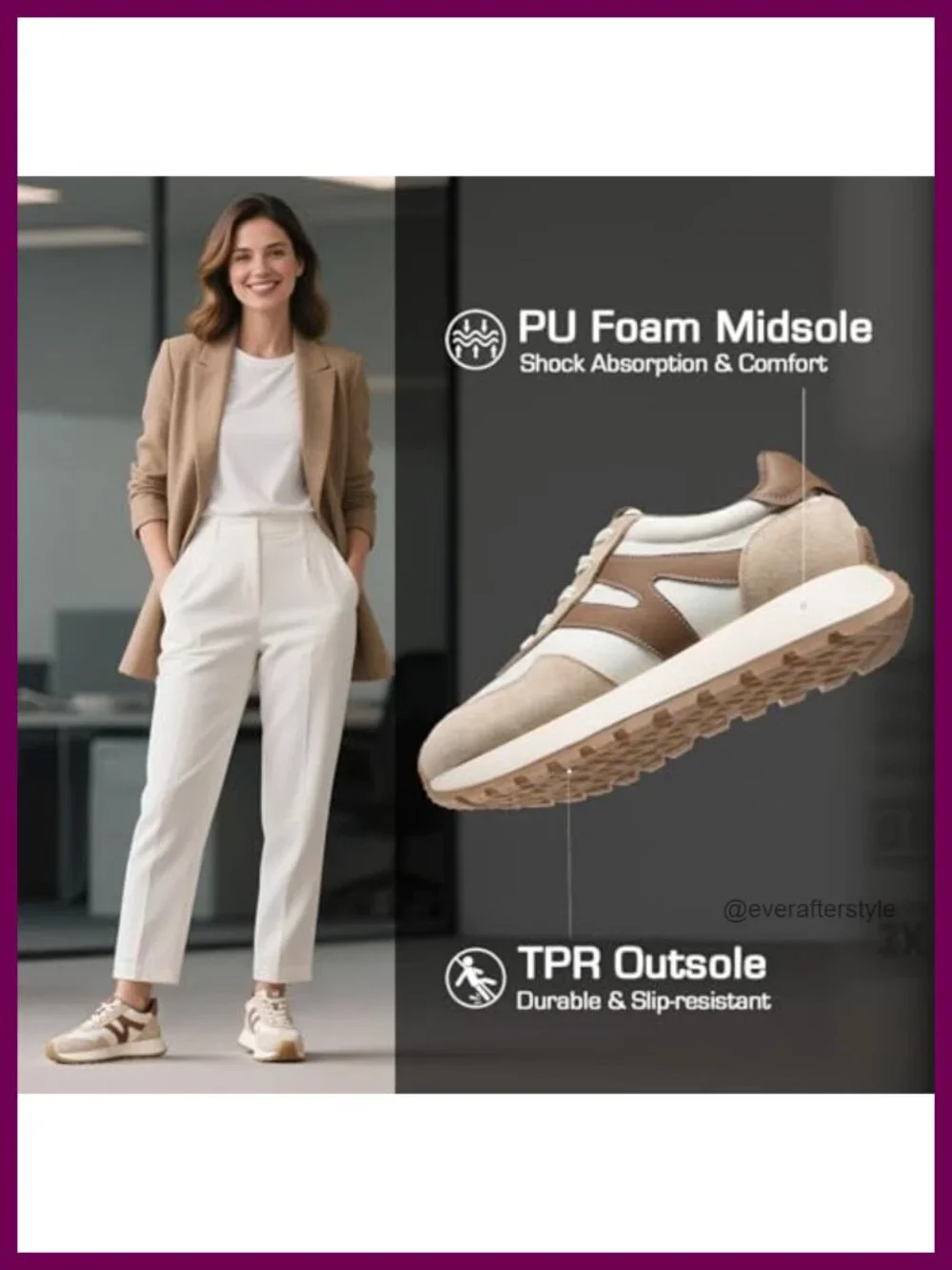 Fashion Platform Sneakers for Women - Breathable Lace-Up Walking Shoes